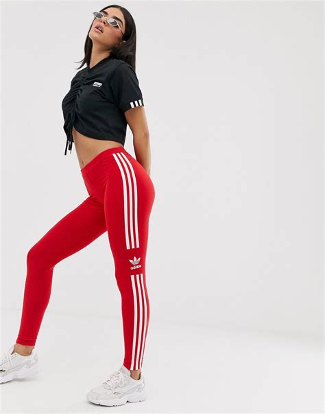 Rote adidas Leggings für Damen online shoppen 